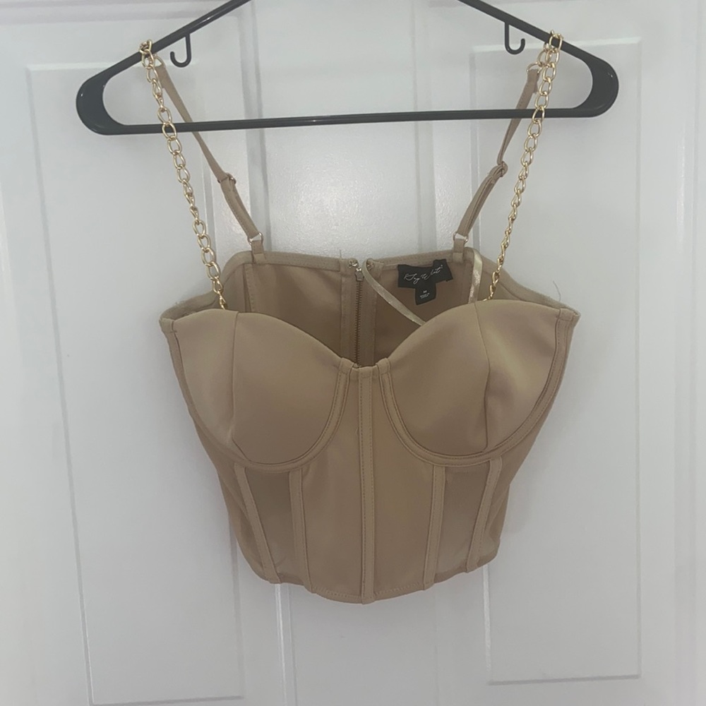 Never worn tan corset top